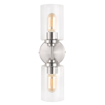 Cera Farmhouse Industrial Iron Cylinder LED Sconce - JONATHAN Y